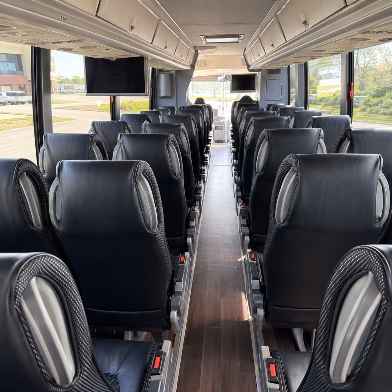 atlanta charter bus interior